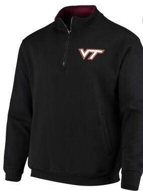 NWT Virginia Tech Hokies Colosseum Athletics 1/4 Zip Pullover XXL #collegecore